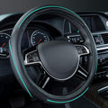 Car Pass Colour Piping Leather Universal Fit Steering Wheel Cover,Perfectly fit for 14.5-15 inches for Various Vehicles SUVs,