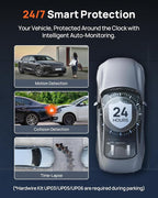 70mai A810S 4K Dual Dash Cam Front & Rear, STARVIS 2 HDR Super Night Vision, AI Motion Detection & 24/7 Parking, Built-in GPS