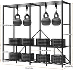 Foldable Wardrobe Closet, Clothes Rack with Cover for Bedroom, Portable Metal Closet Organizer, Thick Steel Tubes, Heavy Duty