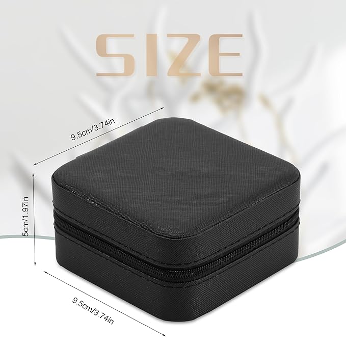 Neveika Jewelry Box with Mirror,Small Jewelry Organizer Box，Travel Jewelry Case for Women，Gift Jewelry Boxes for Female Girls