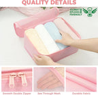 BAGAIL 9 Set Packing Cubes with Packing List Luggage Packing Organizers for Travel Accessories (Pink)