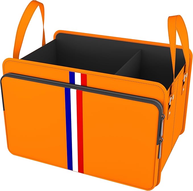Homeve Trunk Organizer for Car, Waterproof Collapsible 3 Compartments Car Organizer, Foldable Storage for Car Accessories, Too