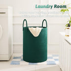 Artfeel Laundry Basket,Woven Cotton Rope Laundry Hamper,40L for Decorative Storage of Dirty Clothes,Toys and Blankets in Bath