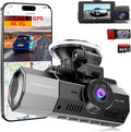 4K+2.5K+2.5K Dash Cam, STARVIS 2 Sensor, Dash Camera 3-Channel, Free 64GB Card, Dashcam with 5G WiFi GPS, G-Sensor,Loop Recor