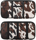 Brown Cow Print Car Sun Visor Organizer with Card Holder Sun Visor Organizer Easy to Store and Install Universal Size Fit for Most Cars SUV