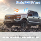 for Ford F150 F-150 F250 F350 F450 2015-2020 Sun Shade Sunshade Windshield Cover - 4 Layers Front Window Shade 250T Foldable Shade Custom Sun Visor Blocks UV Rays Truck Accessories