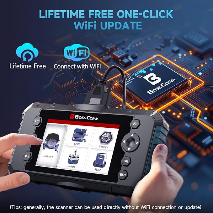 2026 BOSSCOMM IFIX430 OBD2 Scanner Diagnostic Tool, ABS/SRS Airbag/Transmission/Engine, Scan Tool & Car Code Reader for Cars