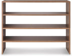 Whitmor Wood Stackable 2-Shelf Shoe Rack, Walnut, 31 inches