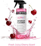 Premium Car Interior Cleaner (17oz Brush + Towel) | Interior Car Cleaner for Leather, Vinyl, Glass & Plastic | Residue-Free M