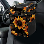 Car Trash Can – Multi-Purpose, Lightweight and Portable with Durable Water-Resistant Coating, No Installation Required, Practical and Ample Capacity, Variety of Colors.Beautiful Sunflower