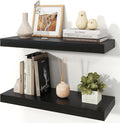 Floating Shelves for Wall, 9.3" Deep Wall Mounted Wood Shelves for Bathroom, Bedroom, Living Room, Kitchen, Hanging Shelf for