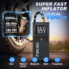 Jump Starter with Air Compressor, 7000A 180PSI Car Battery Jump Starter Jump Box (All Gas/10.0L Diesel), Battery Jumper