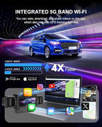 Dash Cam Front and Rear, 4-Channel 360° Coverage Car Dash Camera with STARVIS 2 Night Vision, GPS, 5.8GHz WiFi, 24H Parking M