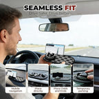 Universal Anti-Slip Car Dashboard Mat with Temporary Parking Number, Multi-Functional Mobile Phone Holder for Phones, Sunglas