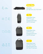 BAGSMART 6 Set /4 Set/2 Set Compression Packing Cubes for Travel, Lightweight Luggage Organizer Bags, Durable Space Saver Bag