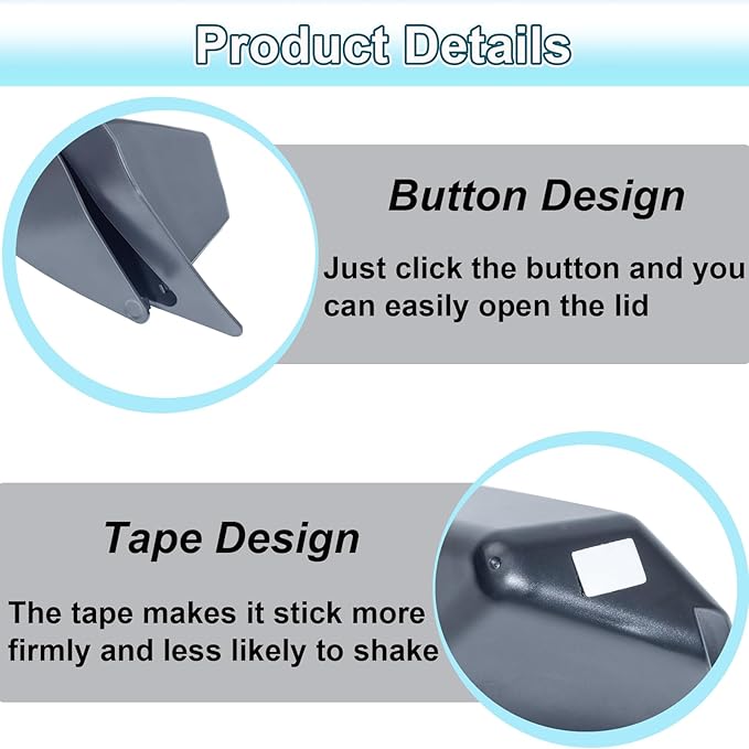 PIMCAR Center Console Hidden Organizer Compatible with 2021-2025 2026 Ford F150 Secret Compartment with Push-Button Lid Premium ABS Plastic Storage Box Insert Accessories