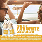 C Classy Car Air Freshener Hanging 2 Pack, Spiced Pumpkin Essential Oil Diffuser for Cars, Cute Car Accessories, Long-Lasting