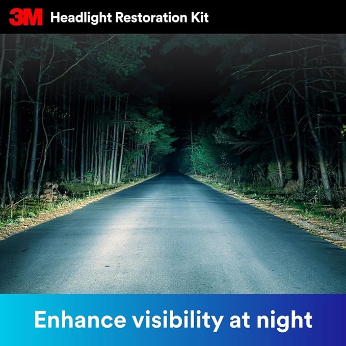 3M Ultra Headlight Restoration Kit 39195, 2 Pack (2 Kits), Removes Cloudy Yellowed Haze, 500/800/3000 Grit Sanding Discs + Clear Coat, For Plastic Lenses