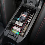 EDBETOS Center Console Organizer Compatible with Chevy Equinox Accessories 2018 2019 2020 2021 2022 2023 2024 Insert Tray Interior Secondary Armrest Storage Box ABS, Red
