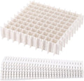 acDesign 40Pcs Grid Drawer Dividers, Adjustable Drawer Organizer for Socks, Underwear, Lingerie, Makeup, Bedroom Office Kitch