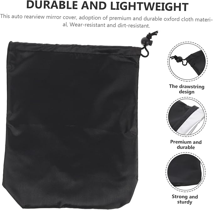 GALPADA 8pcs Rear View Mirror Covers Side Mirror Protective Covers for Cars Design Drawstring for Vehicles