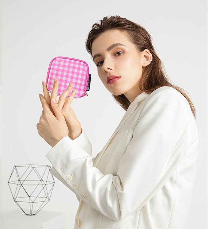 Travel Jewelry Case Small Jewelry Organizer Purse Jewelry Bag Women Jewelry Purse Double Layers for Bracelet Rings Earring Ne