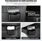 UYYE Car Trash Can, Car Garbage Bin with Lid & Handle - Leak-Proof Mini Trash Can for Car, Truck, SUV - Essential Car Accessories for Organization (Black)