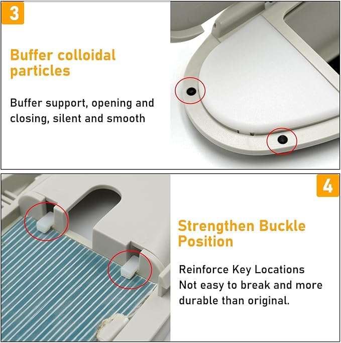Compatible Mini Cooper Sun Visor Illuminated Mirror Cover R55/56/60, 1PCS Beige Vanity Mirror Buckle Cover