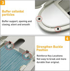 Compatible Mini Cooper Sun Visor Illuminated Mirror Cover R55/56/60, 1PCS Beige Vanity Mirror Buckle Cover