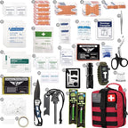 EVERLIT 250 Pieces Survival First Aid Kit IFAK EMT Molle Pouch Survival Kit Outdoor Gear Emergency Kits Trauma Bag for Campin