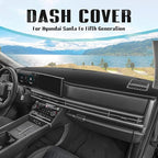 FIILINES Dash Cover for 2024-2026 Hyundai Santa Fe, Dashboard Mat Accessories Dash Cover Sunshade Nonslip Mesh Protector No G