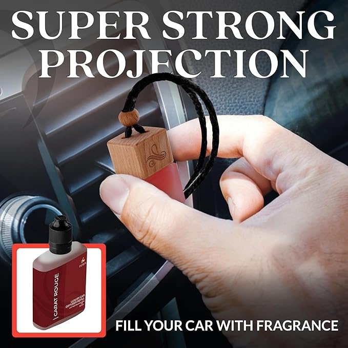 Carat Rouge Car Air Fresheners (Refill) | Affordable Fragrance for Women | 50ml Diffuser Refill with 3-Month Long-Lasting Aro