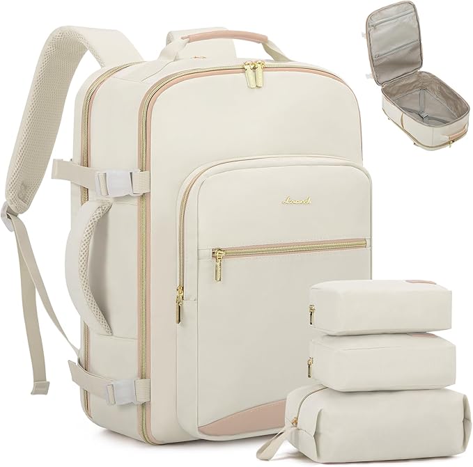 LOVEVOOK Travel Backpack for Women & Men 40L,Airline Approved Carry On Backpack Travel Essential,TSA Carry on Luggage,Waterpr