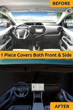 Windshield Sun Shade for Car Windshield,Front and Side Window Shades,Sun Visor Blocker Heat and UV Rays,Automotive Accessories Protector (Medium Size 61x 32 inches)