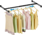 VIPEK Expandable Closet Rod with Hanger Rail Suitable for 24"-41" Wire Shelf Clothes Rack Adjustable Metal Heavy Duty Hanging