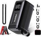 4000A Jump Starter with Air Compressor,74Wh Battery Jumper Starter Portable with LED Display,12V 4-in-1 Jump Box Pack (10L