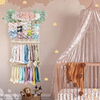 POVETIRE Headband Holder Hair Bows Organizer for Girls, Hair Accessories Display Storage Wall Hanging Decor for Baby Nursery 