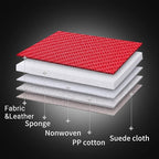 Coverado Front Seat Covers, Universal Seat Covers for Cars, Breathable Fabric&Leather Car Seat Protector, Front Car Seat Cove