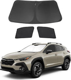 3PCS Car Window Shades Front Windshield Sun Shade Foldable Window Shade Custom Fit for 2024-2026 Subaru Crosstrek Accessories Car Shades for Front Windows Anti-UV Rays Block Heat