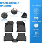 Nilight TPE Floor Mats for Volkswagen VW Jetta 2019 2020 2021 2022 2023 2024 2025 2026 All Weather Custom Fit Heavy Duty Floor Liners
