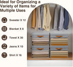 Homsorout Large Storage Bins with Lids - 6 Pack Foldable Decorative Organizers with Clear Windows & Handles, Cube Storage Org
