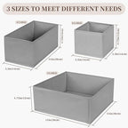 Drawer Organizer Clothes, 16 Pack Dresser Organizer Bins, Foldable Closet Organizers and Storage Fabric Dresser Bins, Shallow