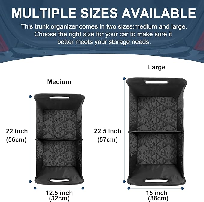 Deosk Car Trunk Organizer for SUV, Car Organizers and Storage with 6 Pocket, Car Accessories for Women/Men 70L Waterproof