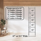 Decorative Blanket Ladder- 4FT 5FT 6FT 7FT and 8FT Tall Quilt Ladder Rack