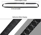 Ayaport Lashing Straps with Buckles (Add Stretch Part - Designed for Tighter) Adjustable Cam Buckle Tie Down Cinch Strap for Packing Black 4 Pack