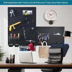 246PCS Pegboard Accessories Organizer Kit,Includes Pegboard Hooks,Bins,Baskets,Paper Towel Holder;Suitable for 1/8 and 1/4 Pe