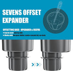 Upgraded Car Cup Holder Expander Adapter with Offset Adjustable Base, Compatible with Yeti 14/24/36/46oz Ramblers, Hydro Flas