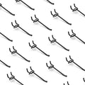 HUHOLE 25 Pack Black Pegboard Hooks 4 Inch – Heavy Duty Metal L-Hooks for 1/4" Peg Board – Garage Tool Organizer, Retail Disp