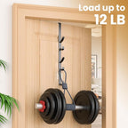 Over The Door Hooks, Metal Door Hooks for Hanging, Over The Door Purse Organizer for Coat Hanger, Back of Shower Door for Han