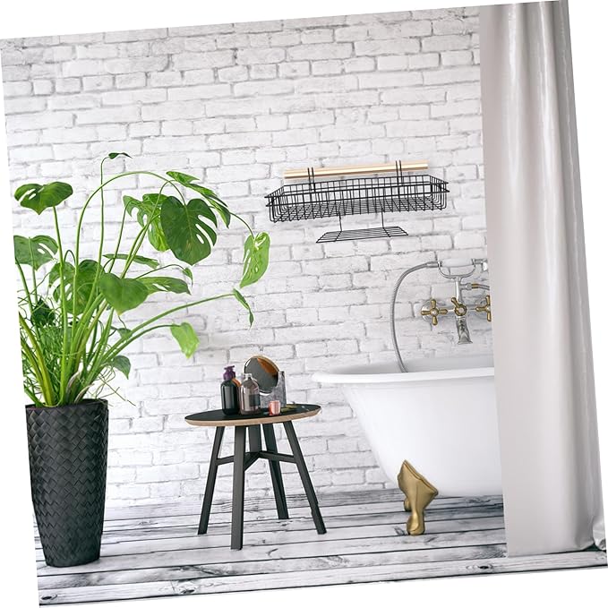 ORFOFE 2pcs Hanging Wire Shelf Storage Baskets Wall Mounted Bins Large Wire Baskets for Home Organization